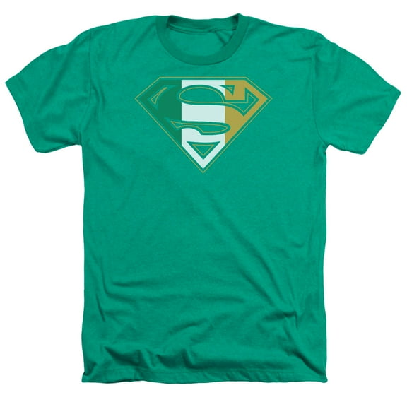 Superman - Irish Shield - Heather Short Sleeve Shirt - Medium