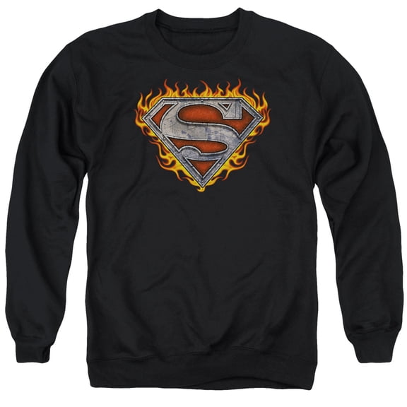 Superman - Iron Fire Shield - Crewneck Sweatshirt - Medium