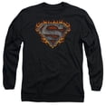 thumbnail image 1 of Superman - Iron Fire Shield - Long Sleeve Shirt - X-Large, 1 of 2
