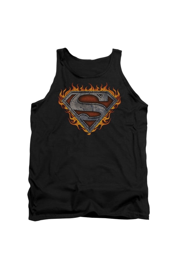 Superman - Iron Fire Shield - Tank Top - Small