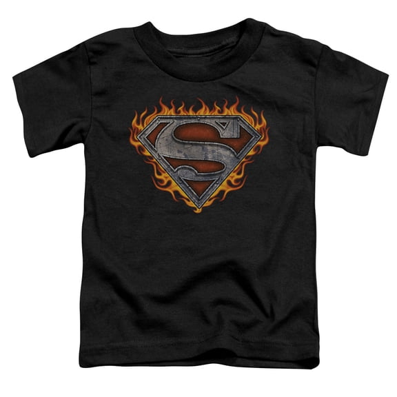 Superman - Iron Fire Shield - Toddler Short Sleeve Shirt - 4T