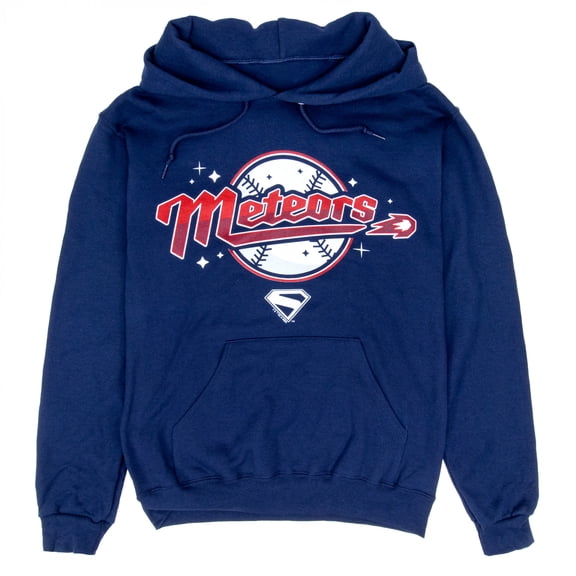 Superman 897263-3xlarge Men James Gunn Meteors Baseball Logo Hoodie, Blue - 3XL