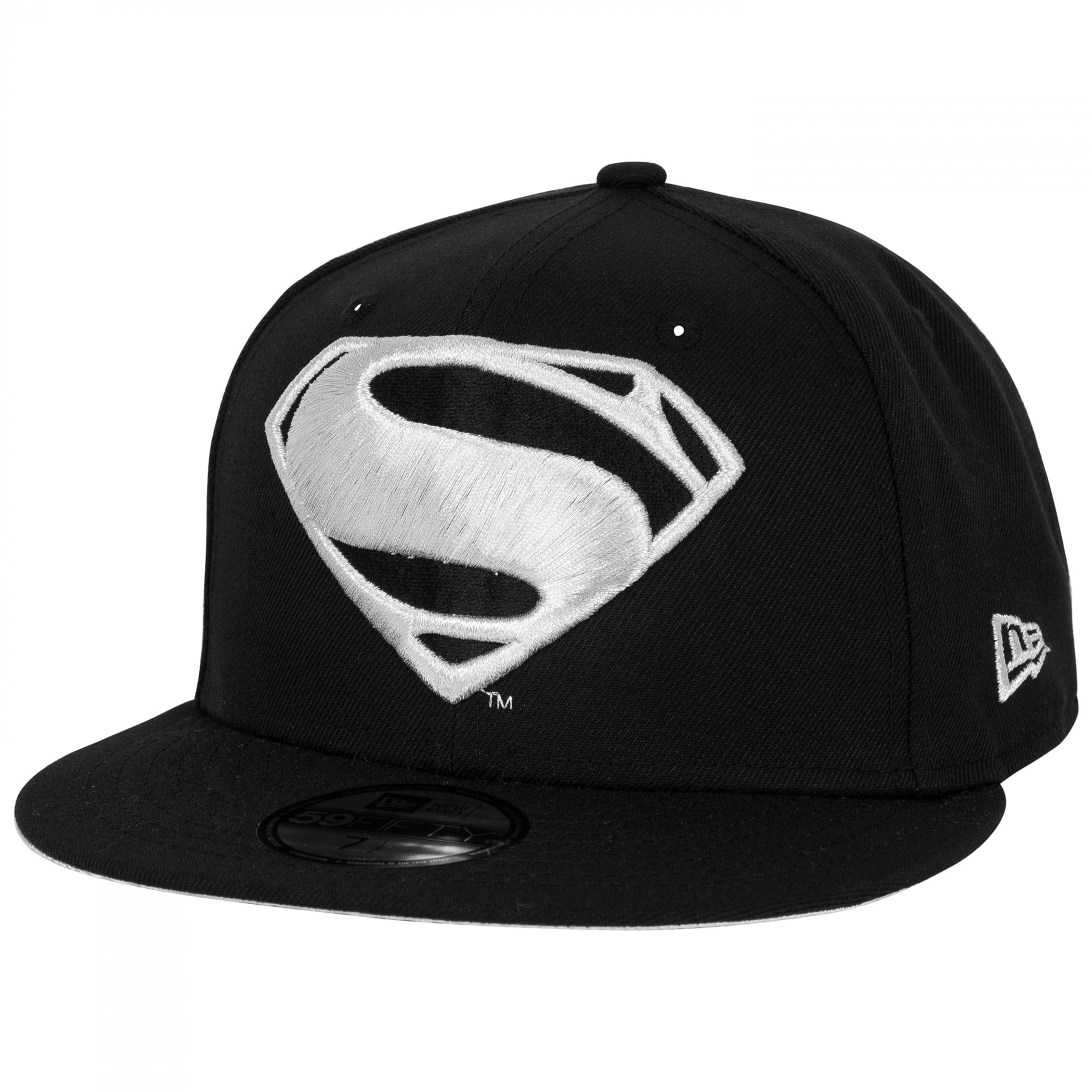 Superman Justice League Logo Black Colorway New Era 59Fifty