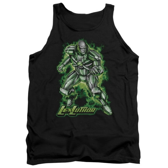 Superman Kryptonite Powered Adult Tank Top Black