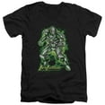 thumbnail image 1 of Superman Kryptonite Powered Adult V-Neck T-Shirt Black, 1 of 1