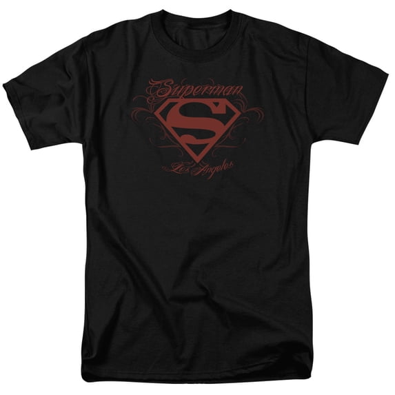 Superman La Adult 18/1 T-Shirt Black
