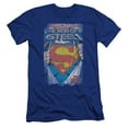 thumbnail image 1 of Superman Legendary Premium Adult Slim Fit 30/1 T-Shirt Royal Blue, 1 of 1