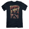 thumbnail image 1 of Superman Lift Up Adult 30/1 T-Shirt Navy, 1 of 1