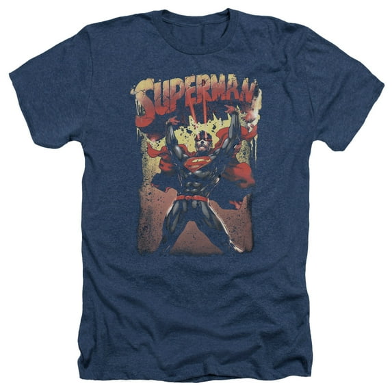 Superman - Lift Up - Heather Short Sleeve Shirt - Small