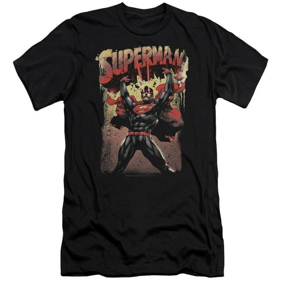 Superman - Lift Up - Premium Slim Fit Short Sleeve Shirt - Medium