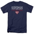 thumbnail image 1 of DC Comics - Superman - Lifting Team - Adult Unisex Short Sleeve T-Shirt - Blue, 1 of 2