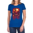 thumbnail image 1 of Superman Light of The Sun Women's T Shirt, Royal, Large, 1 of 6