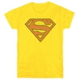 thumbnail image 1 of Superman Little Logos Women's T Shirt, Yellow, Medium, 1 of 6