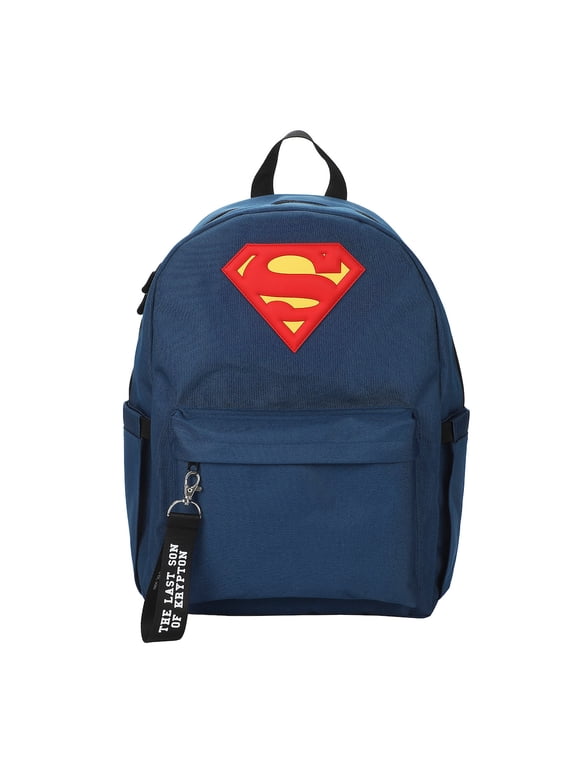 Superman Logo 16.5" Adult Blue Backpack