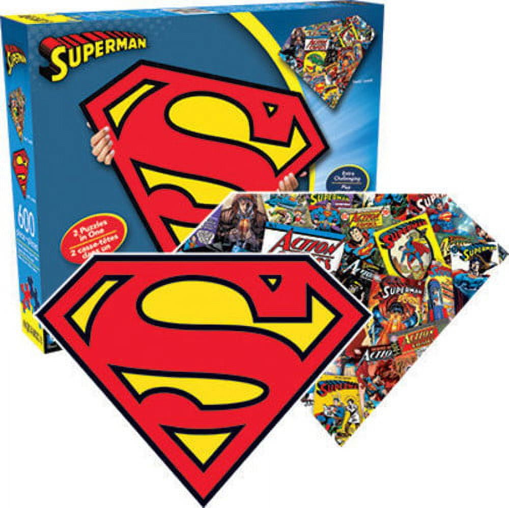 Superman Logo (2 Sided, Shaped Puzzle) - Walmart.com