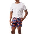 thumbnail image 1 of Superman Logo All-Over Print Men's Navy Active Mesh Shorts - XL, 1 of 7