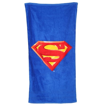 Superman Logo Beach Towel