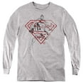 thumbnail image 1 of Superman - Logo Hope Kids Long Sleeve T Shirt (Medium) for Youth Boys and Girls, Athletic Heather, 1 of 4