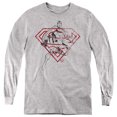 thumbnail image 1 of Superman - Logo Hope Kids Long Sleeve T Shirt (X-Large) for Youth Boys and Girls, Athletic Heather, 1 of 4