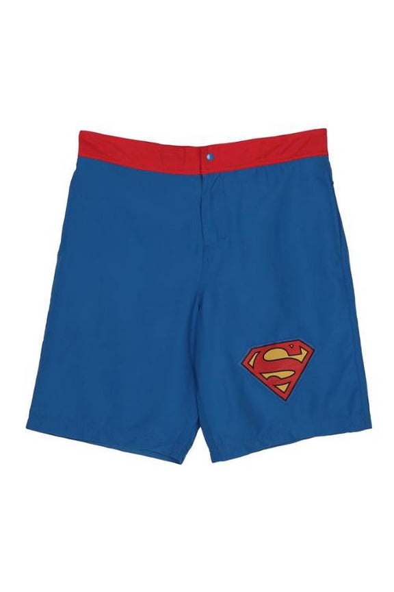 Bioworld DC Comics Superman Logo Adult Men's Board Shorts: Small Male