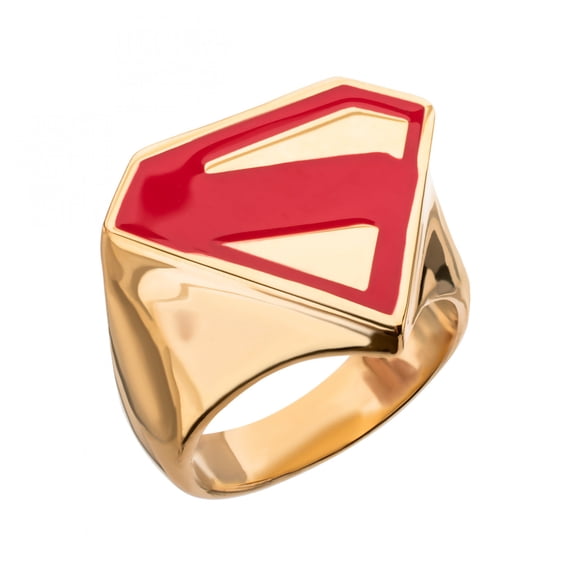Superman Logo Signet Ring-Size 9