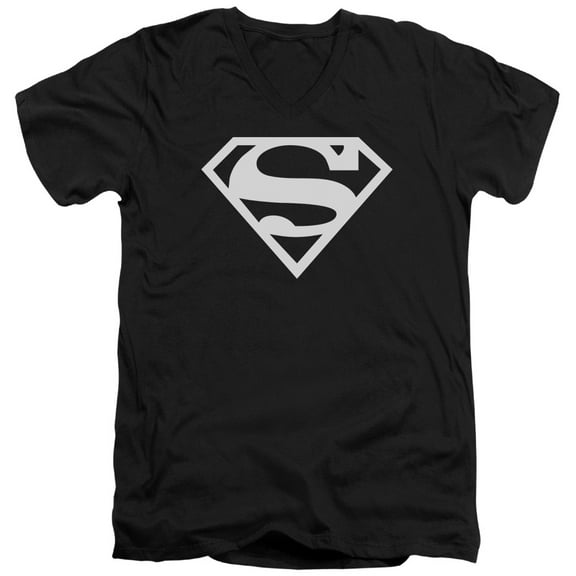 Superman - Logo - Slim Fit V Neck Shirt - X-Large