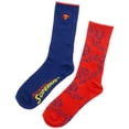 thumbnail image 1 of Superman Logo and Krypto Embroidered 2-Pack Athletic Crew Socks, 1 of 5