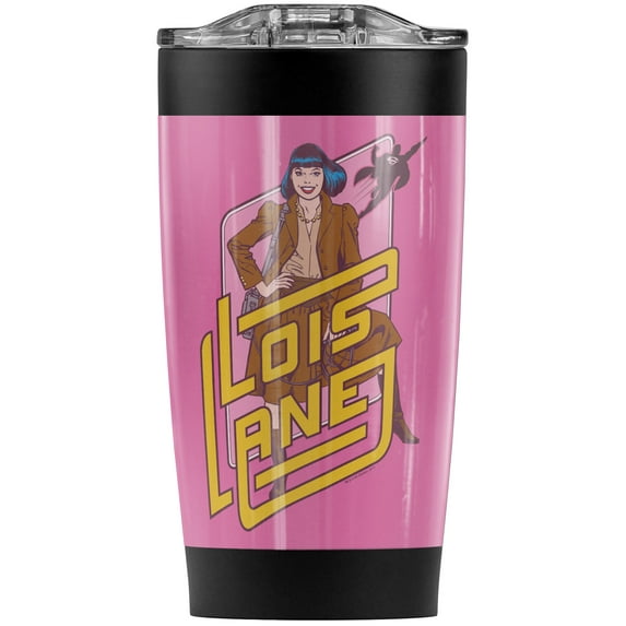 Superman Lois Lane Stainless Steel Tumbler 20 oz Coffee Travel Mug/Cup, Vacuum Insulated & Double Wall with Leakproof Sliding Lid | Great for Hot Drinks and Cold Beverages