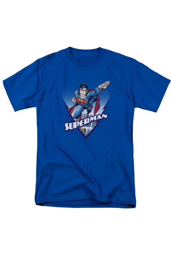 Superman Looks Like A Job For Adult 18/1 T-Shirt Royal Blue