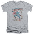 thumbnail image 1 of Superman - Mad At Rocks - Slim Fit V Neck Shirt - X-Large, 1 of 2