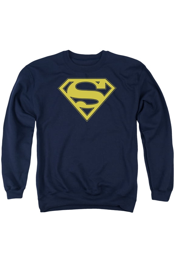 Superman - Maize &Amp; Blue Shield - Crewneck Sweatshirt - Medium