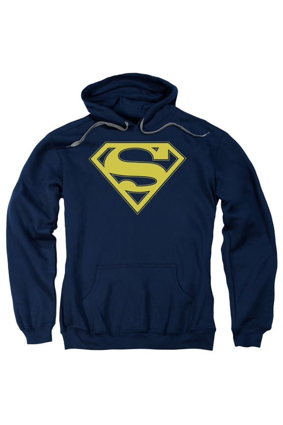 Superman - Maize &Amp; Blue Shield - Pull-Over Hoodie - Large