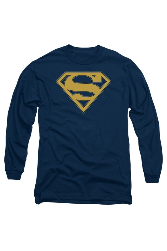 Superman - Maize & Blue Shield - Long Sleeve Shirt - Medium