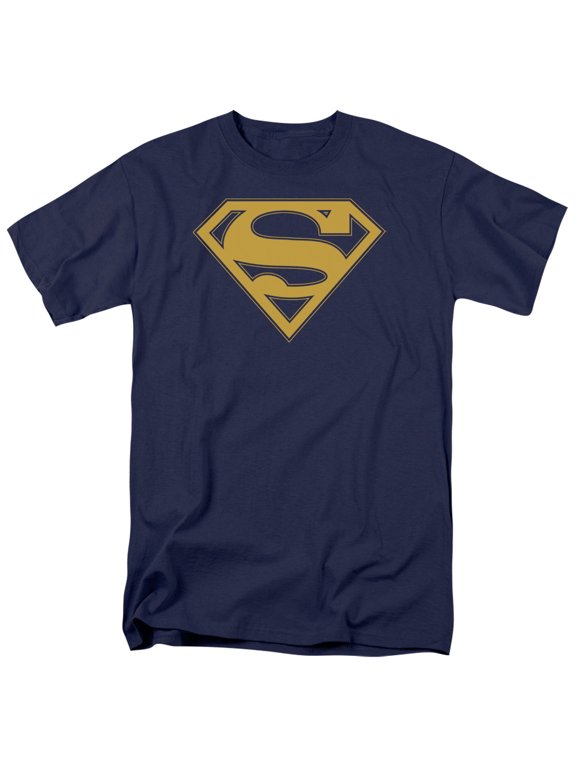 DC Comics - Superman - Maize & Blue Shield - Adult Unisex T-Shirt - Blue