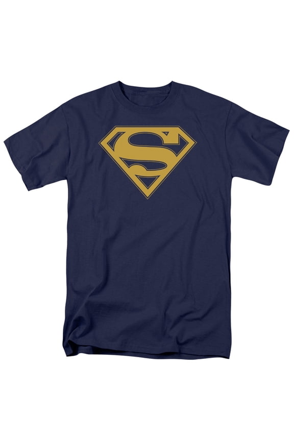 DC Comics - Superman - Maize & Blue Shield - Adult Unisex T-Shirt - Blue
