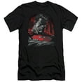 thumbnail image 1 of Superman Man Of Steel Premium Adult Slim Fit 30/1 T-Shirt Black, 1 of 1