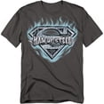 thumbnail image 1 of Superman T-Shirt Man of Steel Shield Unisex Graphic Tee For Men & Women Charcoal, 1 of 7