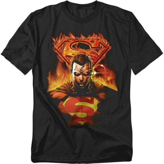 Superman T-Shirt Man On Fire Unisex Graphic Tee For Men & Women