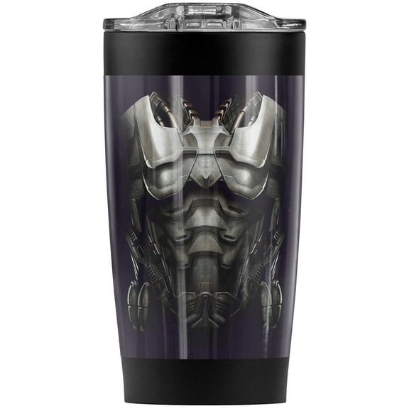 Superman Man Of Steel Zod Armor Stainless Steel Tumbler 20 oz Coffee Travel Mug/Cup, Vacuum Insulated & Double Wall with Leakproof Sliding Lid | Great for Hot Drinks and Cold Beverages