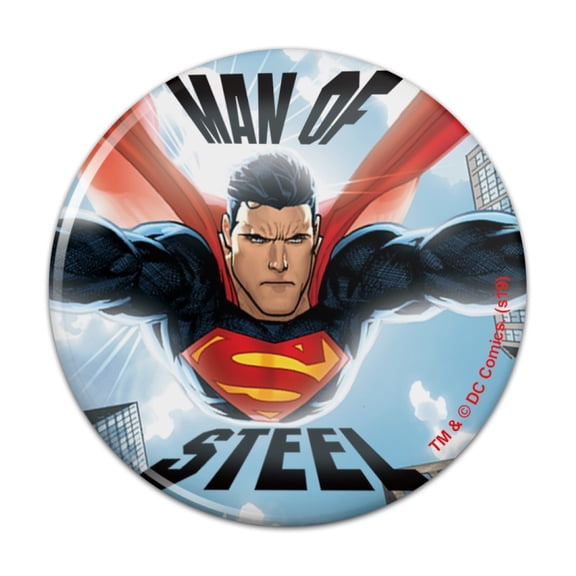 Superman Man of Steel Kitchen Refrigerator Locker Button Magnet