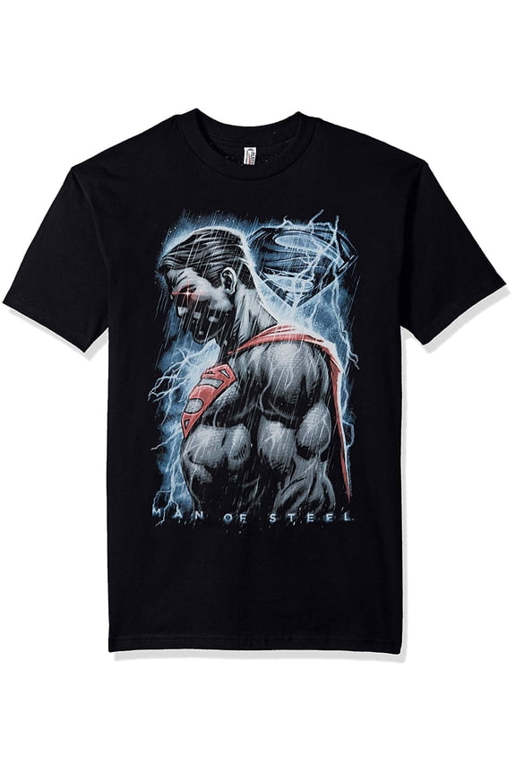 Superman Man of Steel Men's Steel Rain Slim-Fit T-Shirt S