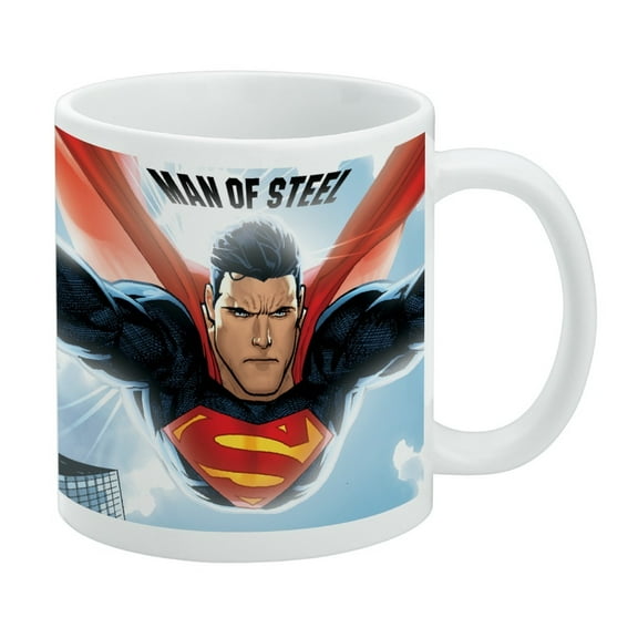 Superman Man of Steel White Mug