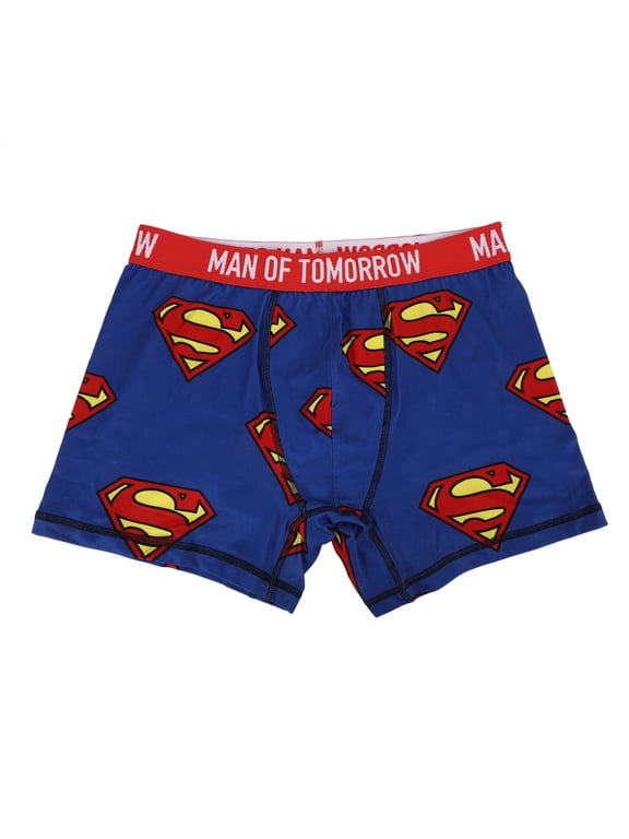 Man of Tomorrow All Over Print Men's Underwear Boxer Briefs-Large (36-38)