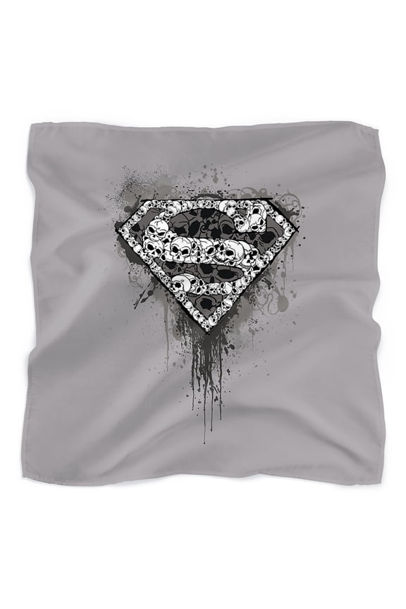 Superman Many Super Skulls Bandana (21 in x 21 in)