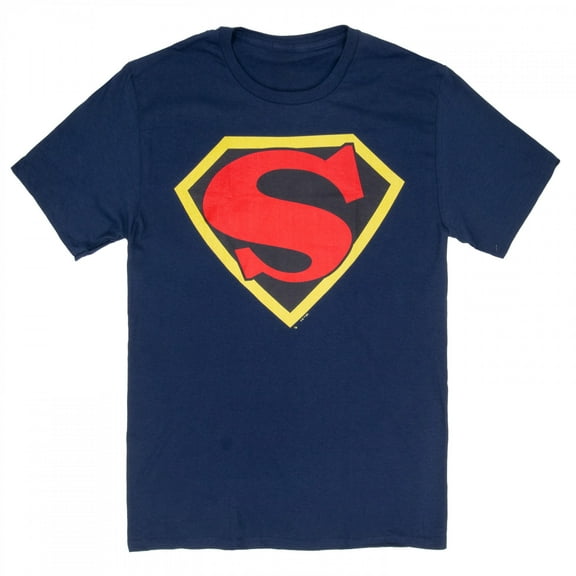 Superman Max Fleischer Logo T-Shirt-2XLarge