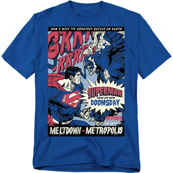 Superman T-Shirt Meltdown Unisex Graphic Tee For Men & Women