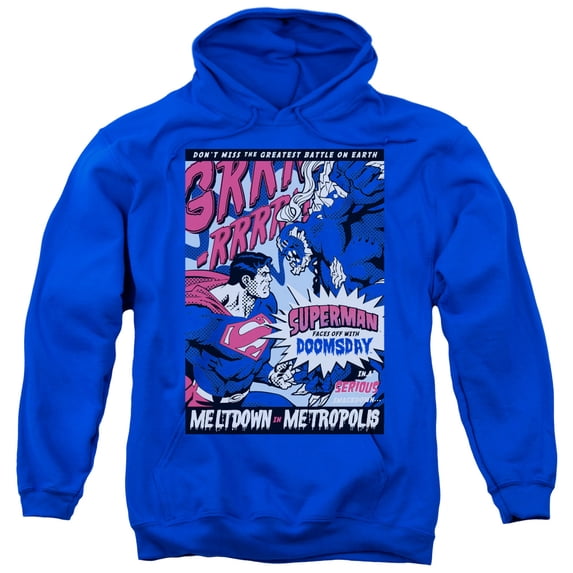 Superman - Meltdown - Pull-Over Hoodie - Medium