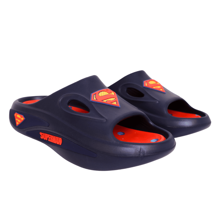 Superman Men\'s Graphic Flip Flops Thong Sandals Slides Small 7/8 Multi-Color Superman Logo Men main image 2