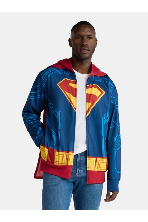 Superman, Men's & Big Men's Halloween Cosplay Hoodie, Sizes S-3XL