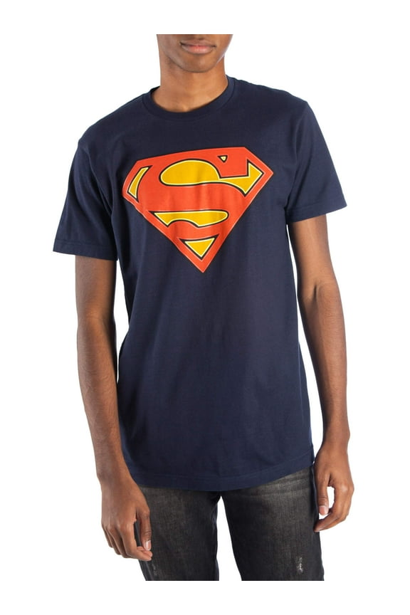 Men's & Big Men's Glow in the Dark Logo Graphic Tee Shirt, Sizes S-3XL, Superman Mens Tee Shirts